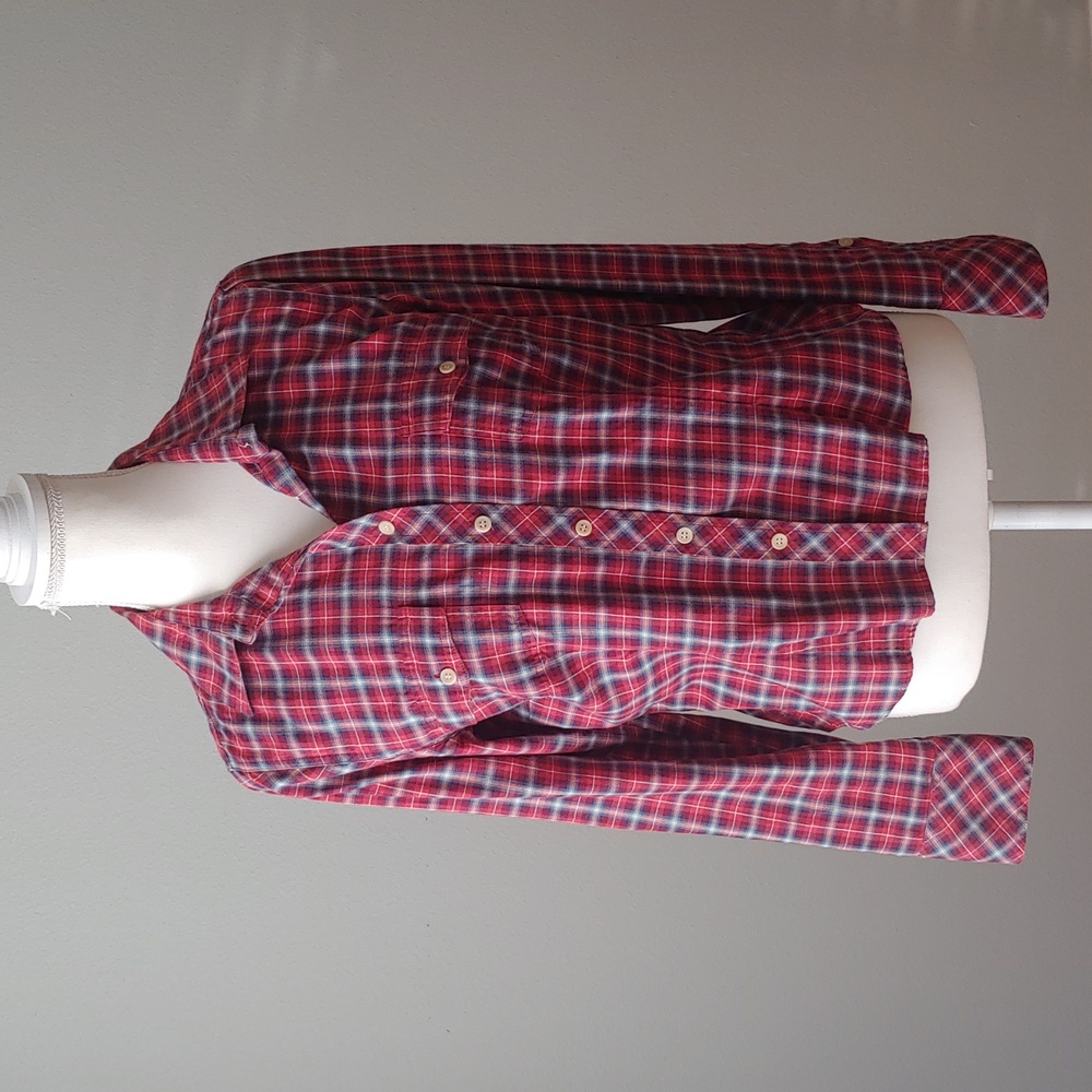 J. Crew | Red Plaid Button Down Shirt